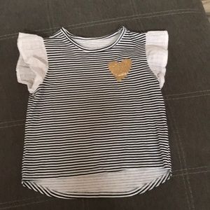 Cute girls size 10 ruffled shirt